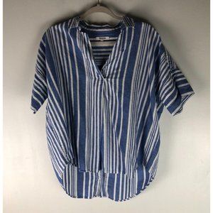 Blue Striped Women's Top